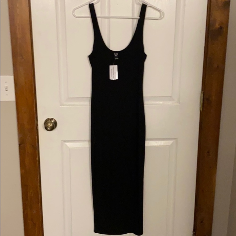 BRAND NEW!! Plain black tank pencil dress!